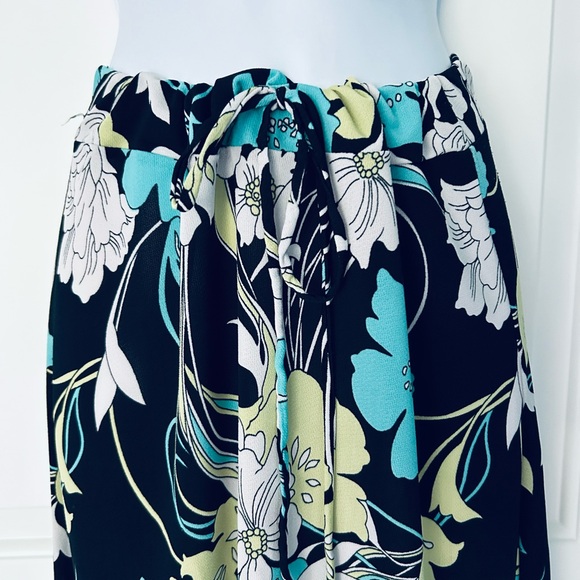 dm bm black floral drawstring skirt Size S - Picture 4 of 6